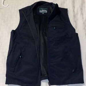 Men's Black Sleeveless Vest Jacket